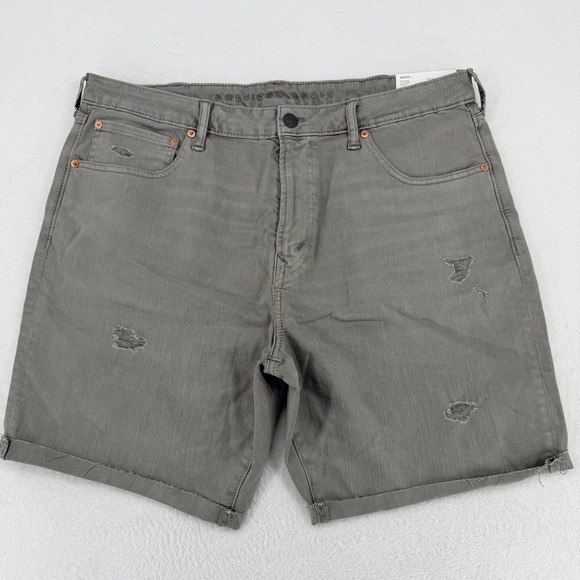 American Eagle Outfitters Other - American Eagle AirFlex+ Gray Distressed Jean Shorts 38 NWT